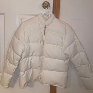 J. Crew XS White Puffer